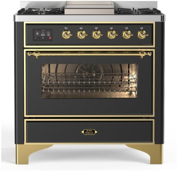 Ilve Majestic III Collection UM36FNR3MGG - Majestic III 36 inch Dual Fuel Range