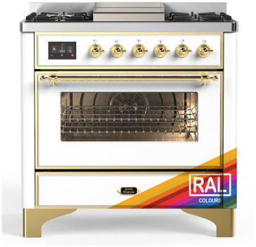 Ilve Majestic III Collection UM36FNR3RAGLP - Majestic III 36 inch Dual Fuel Range