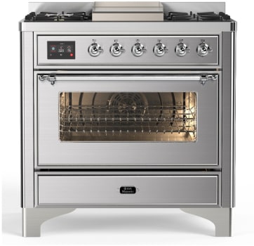 Ilve Majestic III Collection UM36FNR3SSC - Majestic III 36 inch Dual Fuel Range