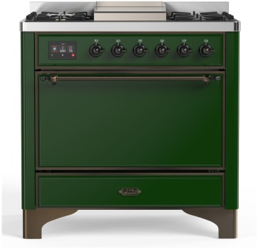Ilve Majestic III Collection UM36FQNR3EGB - Majestic III 36 inch Dual Fuel Range