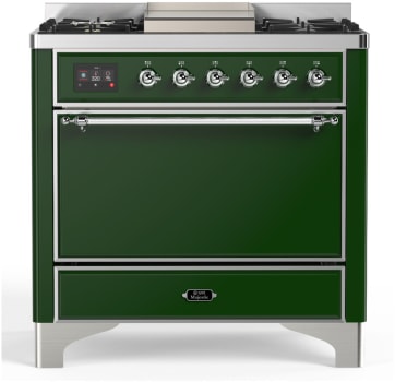 Ilve Majestic III Collection UM36FQNR3EGCLP - Majestic III 36 inch Dual Fuel Range