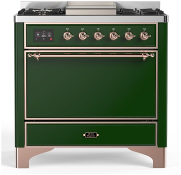 Ilve Majestic III Collection UM36FQNR3EGPLP - Majestic III 36 inch Dual Fuel Range