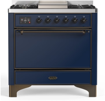 Ilve Majestic III Collection UM36FQNR3MBBLP - Majestic III 36 inch Dual Fuel Range