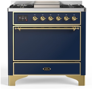 Ilve Majestic III Collection UM36FQNR3MBG - Majestic III 36 inch Dual Fuel Range