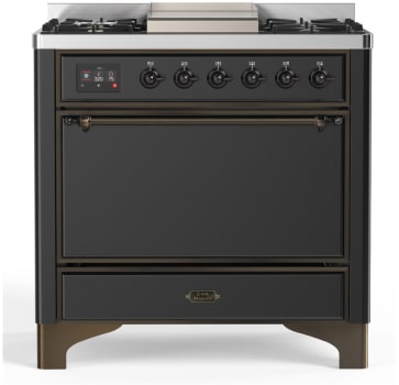 Ilve Majestic III Collection UM36FQNR3MGBLP - Majestic III 36 inch Dual Fuel Range