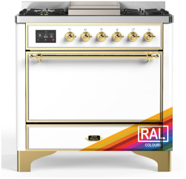 Ilve Majestic III Collection UM36FQNR3RAGLP - Majestic III 36 inch Dual Fuel Range