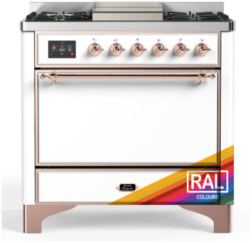 Ilve Majestic III Collection UM36FQNR3RAPLP - Majestic III 36 inch Dual Fuel Range