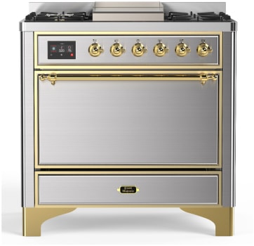 Ilve Majestic III Collection UM36FQNR3SSG - Majestic III 36 inch Dual Fuel Range