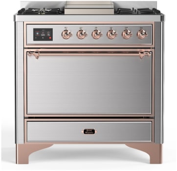 Ilve Majestic III Collection UM36FQNR3SSPLP - Majestic III 36 inch Dual Fuel Range