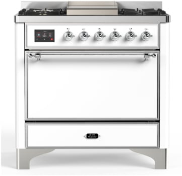 Ilve Majestic III Collection UM36FQNR3WHCLP - Majestic III 36 inch Dual Fuel Range
