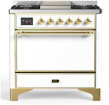 Ilve Majestic III Collection UM36FQNR3WHGLP - Majestic III 36 inch Dual Fuel Range