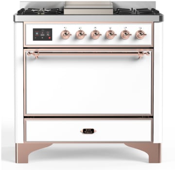 Ilve Majestic III Collection UM36FQNR3WHPLP - Majestic III 36 inch Dual Fuel Range