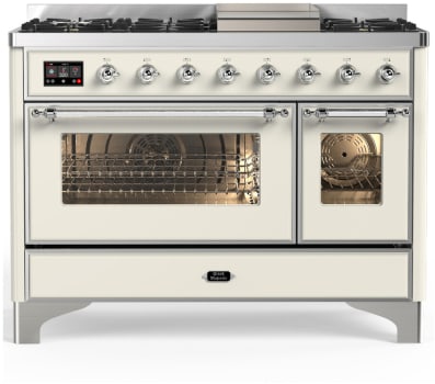 Ilve Majestic III Collection UM48FNR3AWCLP - Majestic III 48 inch Dual Fuel Range