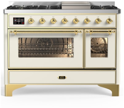 Ilve Majestic III Collection UM48FNR3AWG - Majestic III 48 inch Dual Fuel Range
