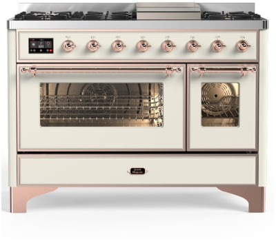 Ilve Majestic III Collection UM48FNR3AWPLP - Majestic III 48 inch Dual Fuel Range