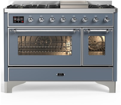 Ilve Majestic III Collection UM48FNR3BGC - Majestic III 48 inch Dual Fuel Range