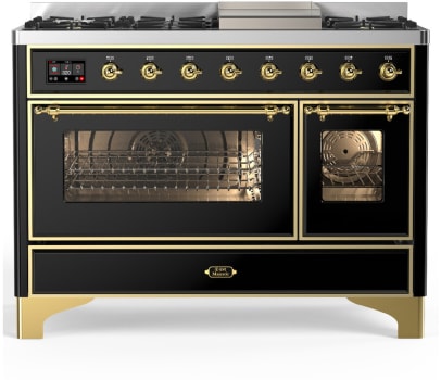 Ilve Majestic III Collection UM48FNR3BKGLP - Majestic III 48 inch Dual Fuel Range