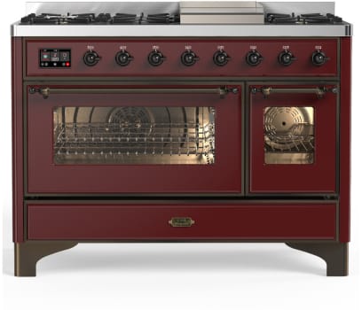 Ilve Majestic III Collection UM48FNR3BUBLP - Majestic III 48 inch Dual Fuel Range