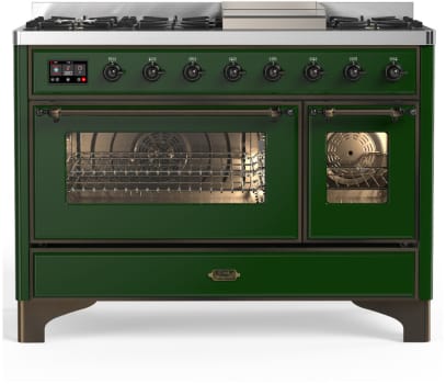 Ilve Majestic III Collection UM48FNR3EGB - Majestic III 48 inch Dual Fuel Range