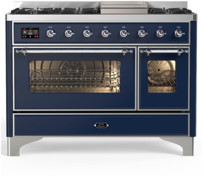 Ilve Majestic III Collection UM48FNR3MBCLP - Majestic III 48 inch Dual Fuel Range