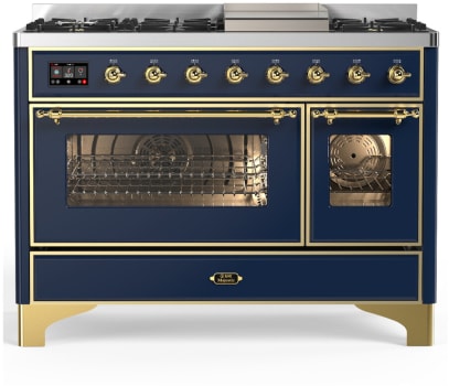 Ilve Majestic III Collection UM48FNR3MBG - Majestic III 48 inch Dual Fuel Range