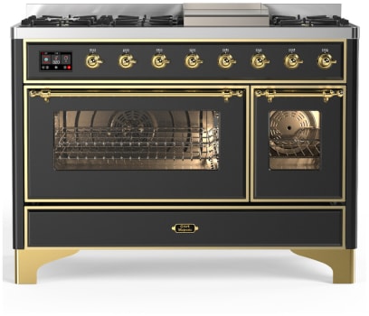 Ilve Majestic III Collection UM48FNR3MGG - Majestic III 48 inch Dual Fuel Range