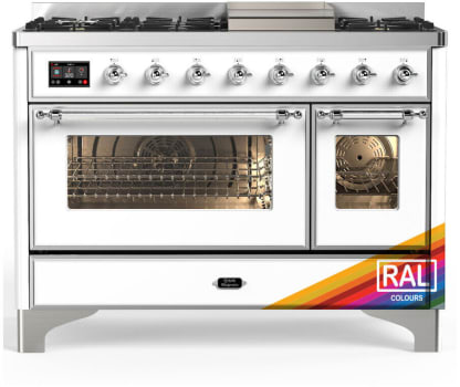 Ilve Majestic III Collection UM48FNR3RACLP - Majestic III 48 inch Dual Fuel Range