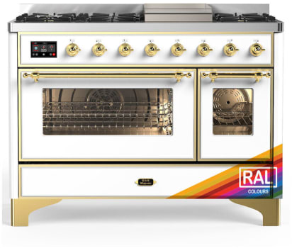 Ilve Majestic III Collection UM48FNR3RAGLP - Majestic III 48 inch Dual Fuel Range