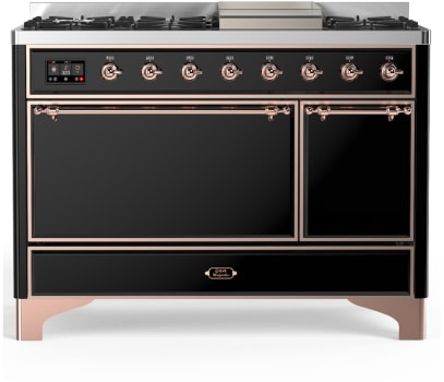 Ilve Majestic III Collection UM48FQNR3BKPLP - 48 inch Dual Fuel Range
