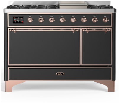 Ilve Majestic III Collection UM48FQNR3MGPLP - 48 Inch Freestanding Dual Fuel Range