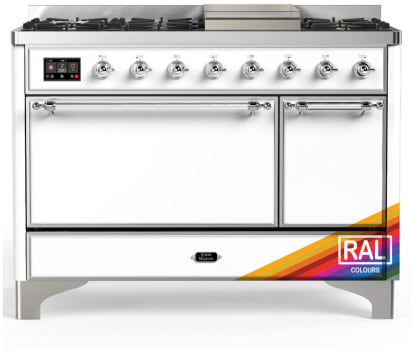 Ilve Majestic III Collection UM48FQNR3RAC - 48 Inch Freestanding Dual Fuel Range