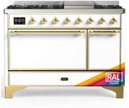 Ilve Majestic III Collection UM48FQNR3RAG - 48 Inch Freestanding Dual Fuel Range