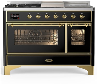 Ilve Majestic III Collection UM48FSNR3BKGLP - Majestic III 48 inch Dual Fuel Range