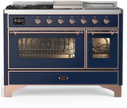 Ilve Majestic III Collection UM48FSNR3MBPLP - Majestic III 48 inch Dual Fuel Range