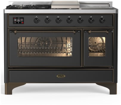 Ilve Majestic III Collection UM48FSNR3MGBLP - Majestic III 48 inch Dual Fuel Range