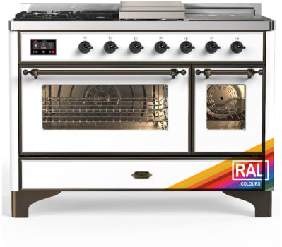Ilve Majestic III Collection UM48FSNR3RAB - Majestic III 48 inch Dual Fuel Range