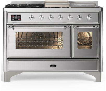 Ilve Majestic III Collection UM48FSNR3SSCLP - Majestic III 48 inch Dual Fuel Range