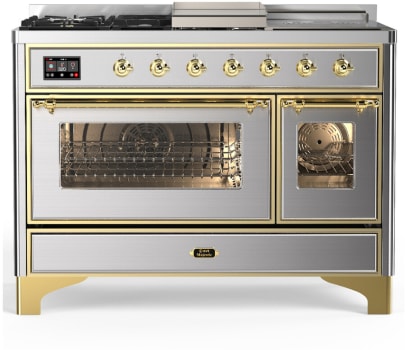 Ilve Majestic III Collection UM48FSNR3SSGLP - Majestic III 48 inch Dual Fuel Range