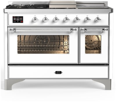 Ilve Majestic III Collection UM48FSNR3WHC - Majestic III 48 inch Dual Fuel Range