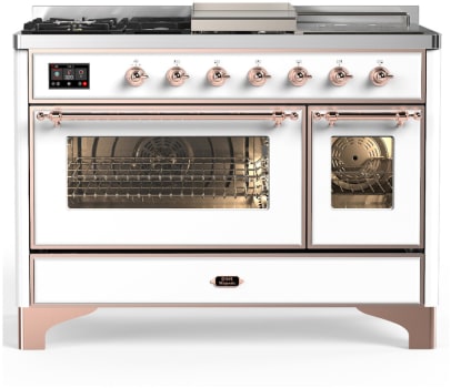 Ilve Majestic III Collection UM48FSNR3WHPLP - Majestic III 48 inch Dual Fuel Range