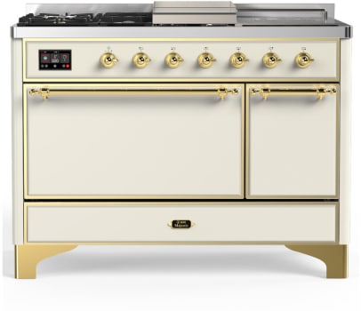 Ilve Majestic III Collection UM48FSQNR3AWGLP - 48 inch Dual Fuel Range