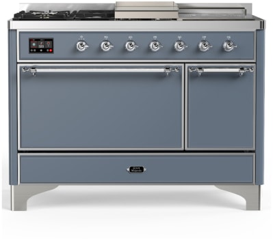 Ilve Majestic III Collection UM48FSQNR3BGCLP - 48 inch Dual Fuel Range