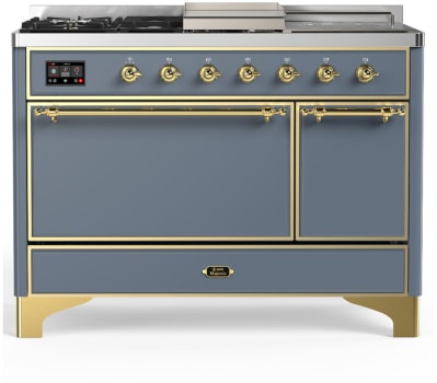 Ilve Majestic III Collection UM48FSQNR3BGGLP - 48 inch Dual Fuel Range