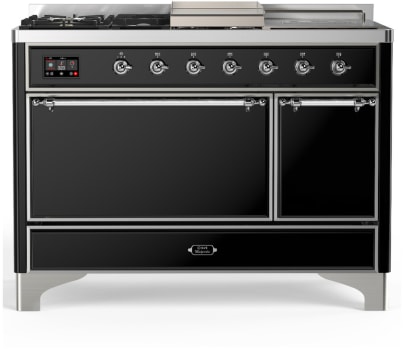 Ilve Majestic III Collection UM48FSQNR3BKC - Majestic III 48 inch Dual Fuel Range