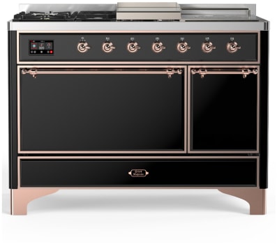 Ilve Majestic III Collection UM48FSQNR3BKP - Majestic III 48 inch Dual Fuel Range