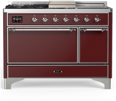 Ilve Majestic III Collection UM48FSQNR3BUC - Majestic III 48 inch Dual Fuel Range