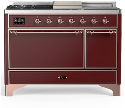 Ilve Majestic III Collection UM48FSQNR3BUPLP - Majestic III 48 inch Dual Fuel Range