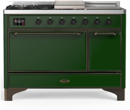 Ilve Majestic III Collection UM48FSQNR3EGBLP - Majestic III 48 inch Dual Fuel Range