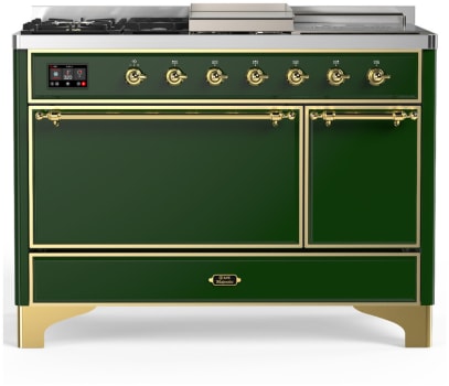 Ilve Majestic III Collection UM48FSQNR3EGGLP - Majestic III 48 inch Dual Fuel Range