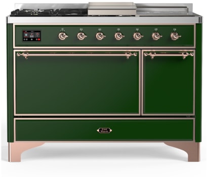 Ilve Majestic III Collection UM48FSQNR3EGPLP - Majestic III 48 inch Dual Fuel Range